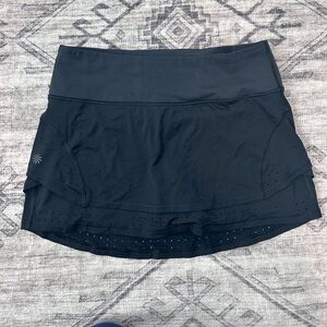 Athleta Stealth Trucool Skort Womens S Black Skirt With Shorts 76146